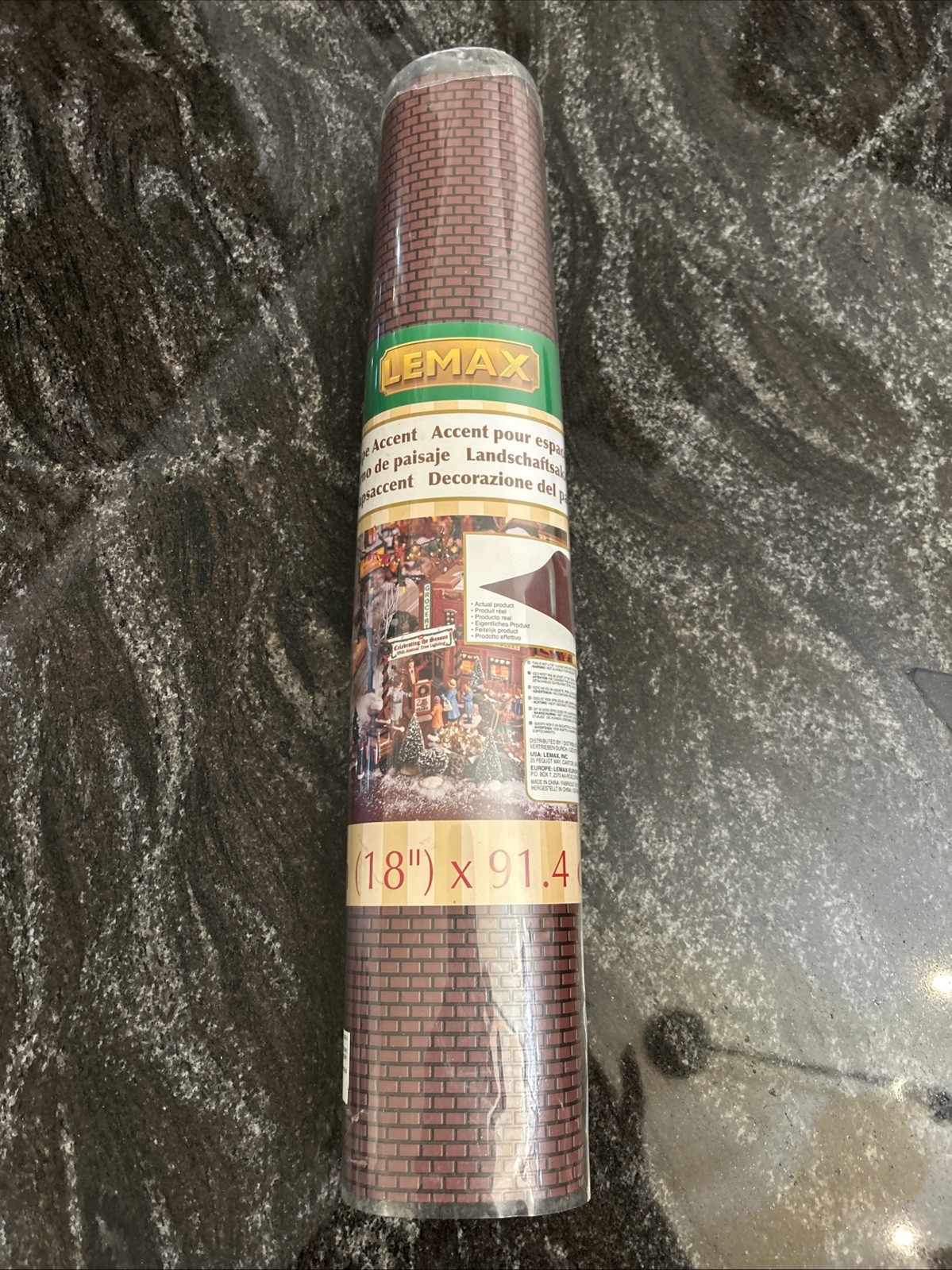 Lemax LARGE BRICK DISPLAY MAT 36″x18″Christmas Village Landscape Accessory Path