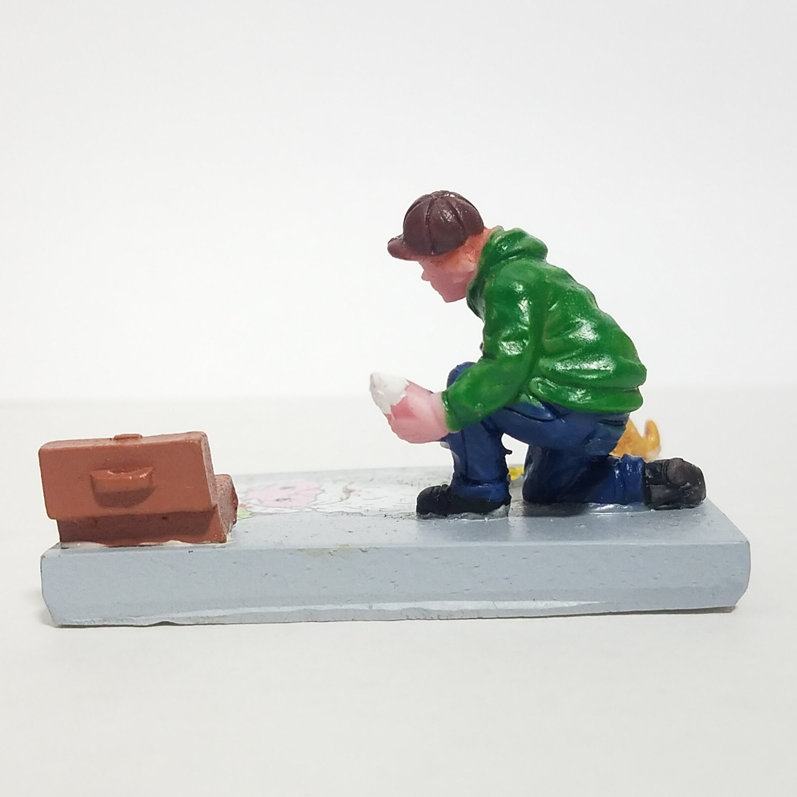 Lemax 2017 Sidewalk Chalk Artist General Products #72499 Santa Claus Puppy Boy
