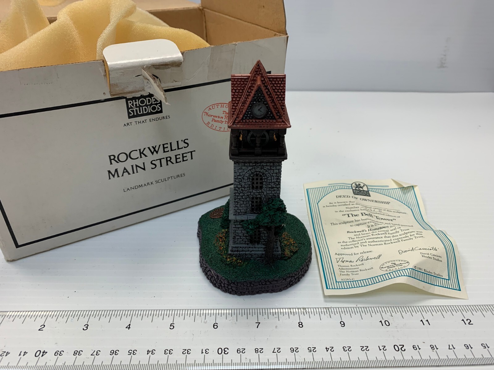 Rockwell’s Main Street Landmark Structures “The Bell Tower” 1991 #82283-C w/ Box