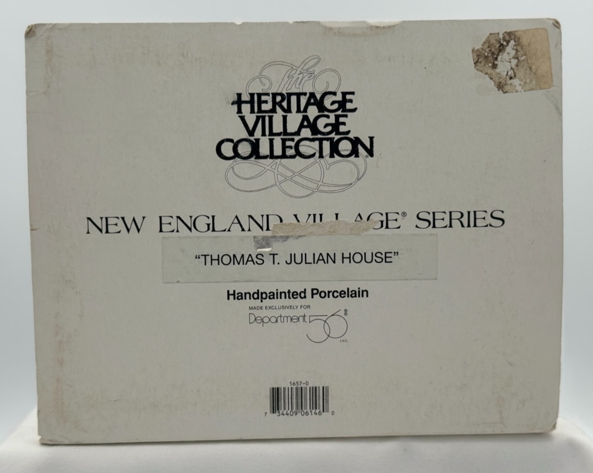 Dept 56 New England Village Series “Thomas T. Julian House” #5657-0 Heritage