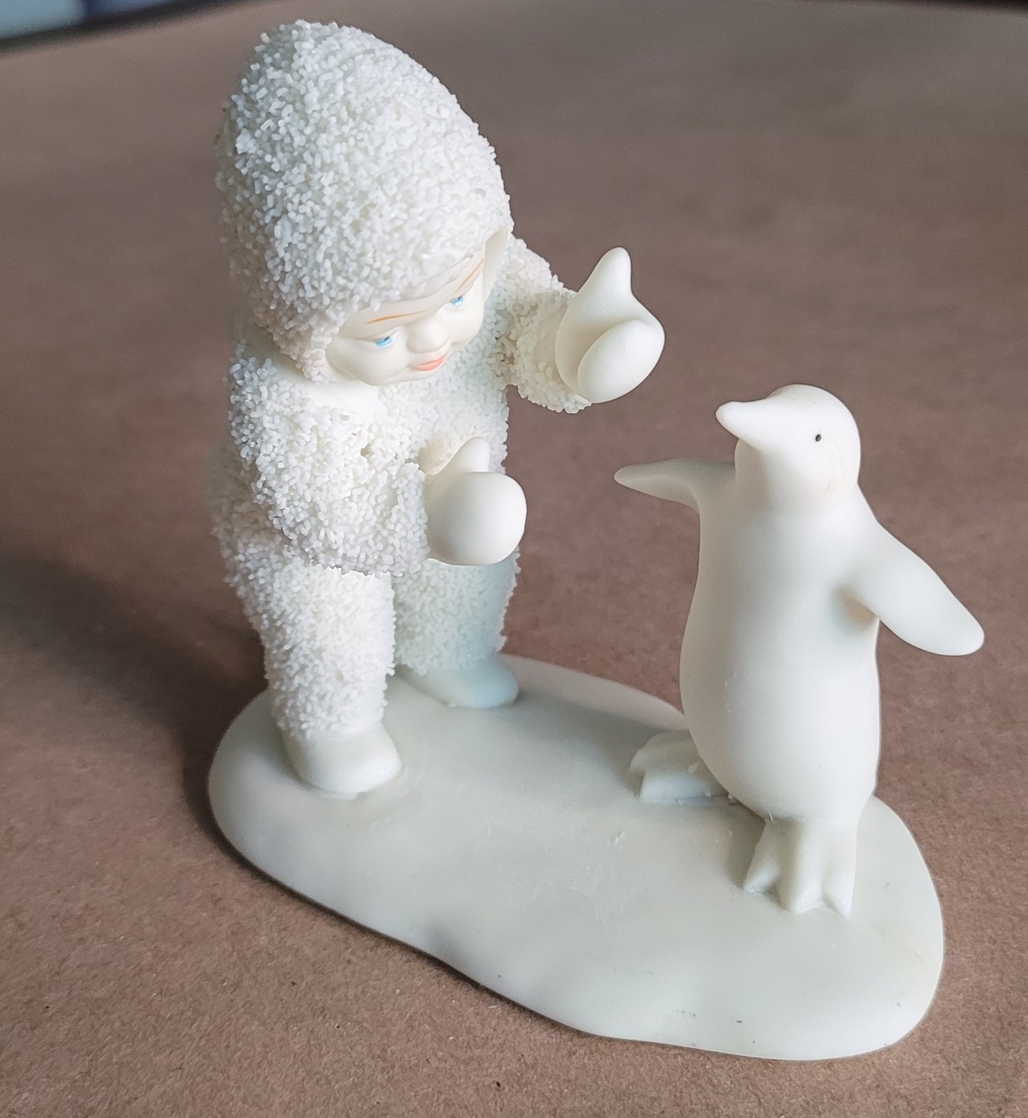 Department 56 Figurine Snowbabies White Ceramic Collectible 3 3/4 x 4 inches