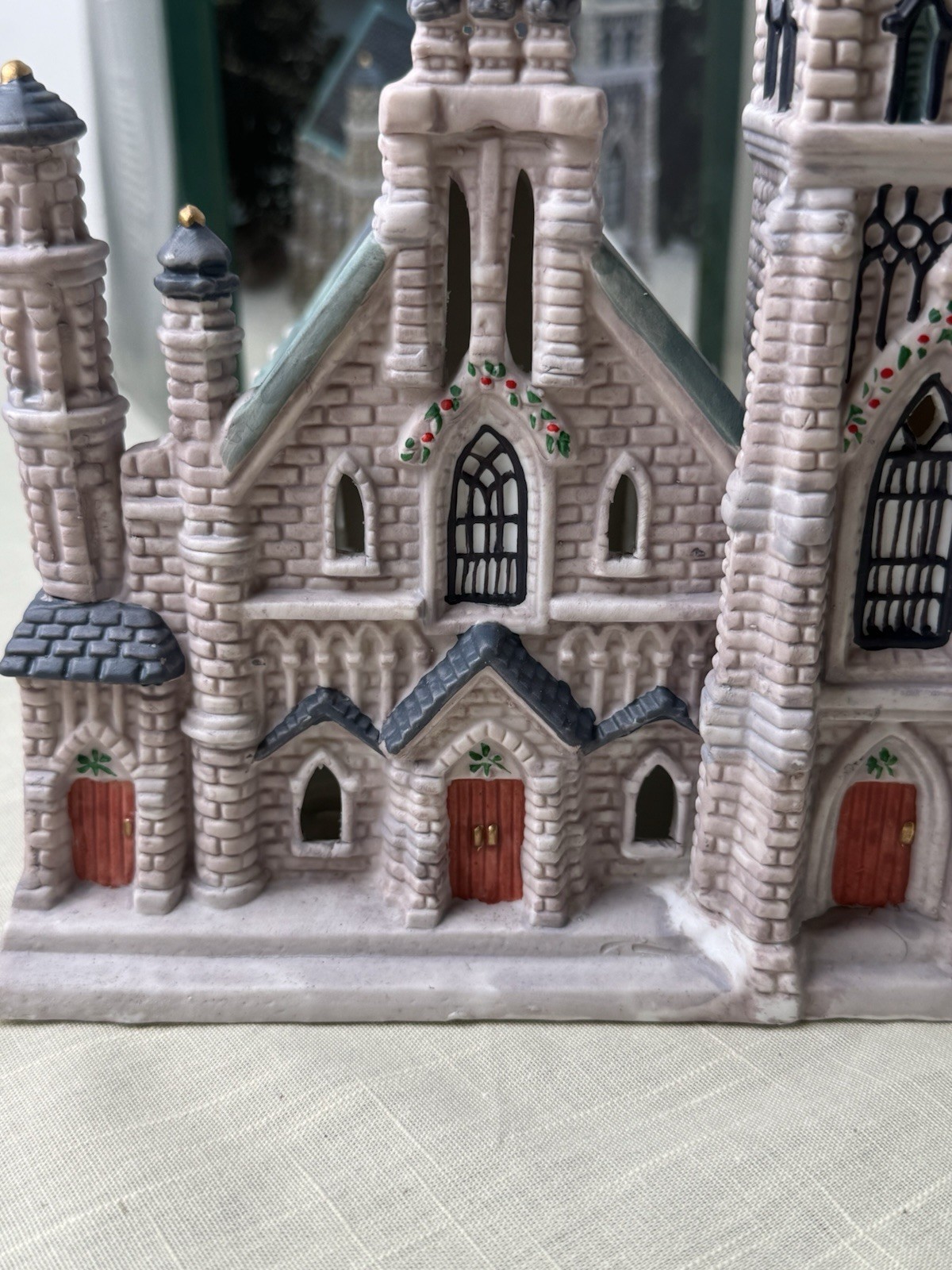 Heartland Valley Village Lighted Porcelain Church Victorian Christmas Village