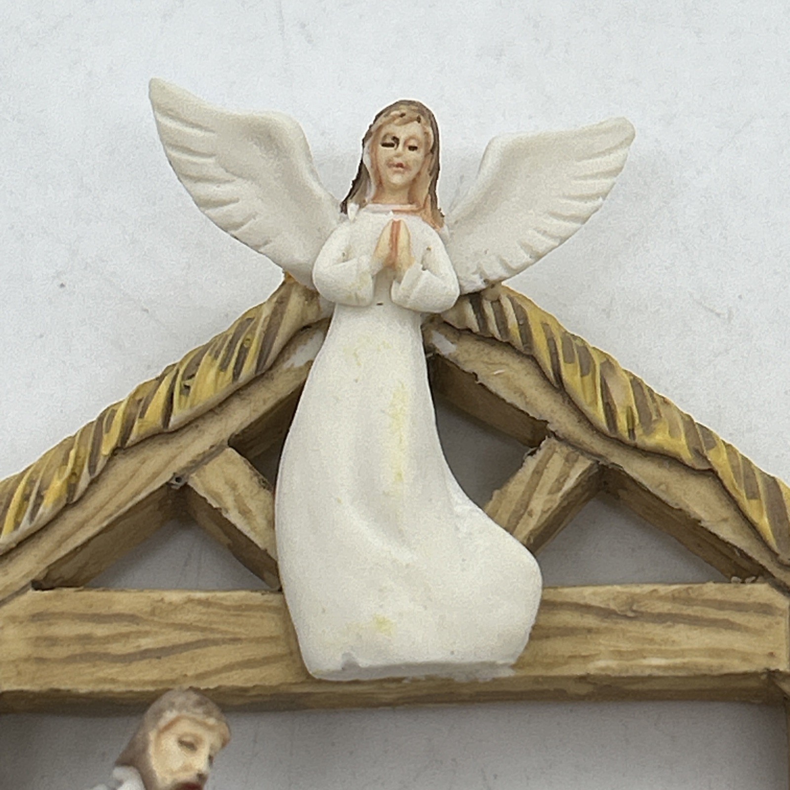 Light Up Nativity Christmas Scene Away In A Manger Table Top 3D Diorama