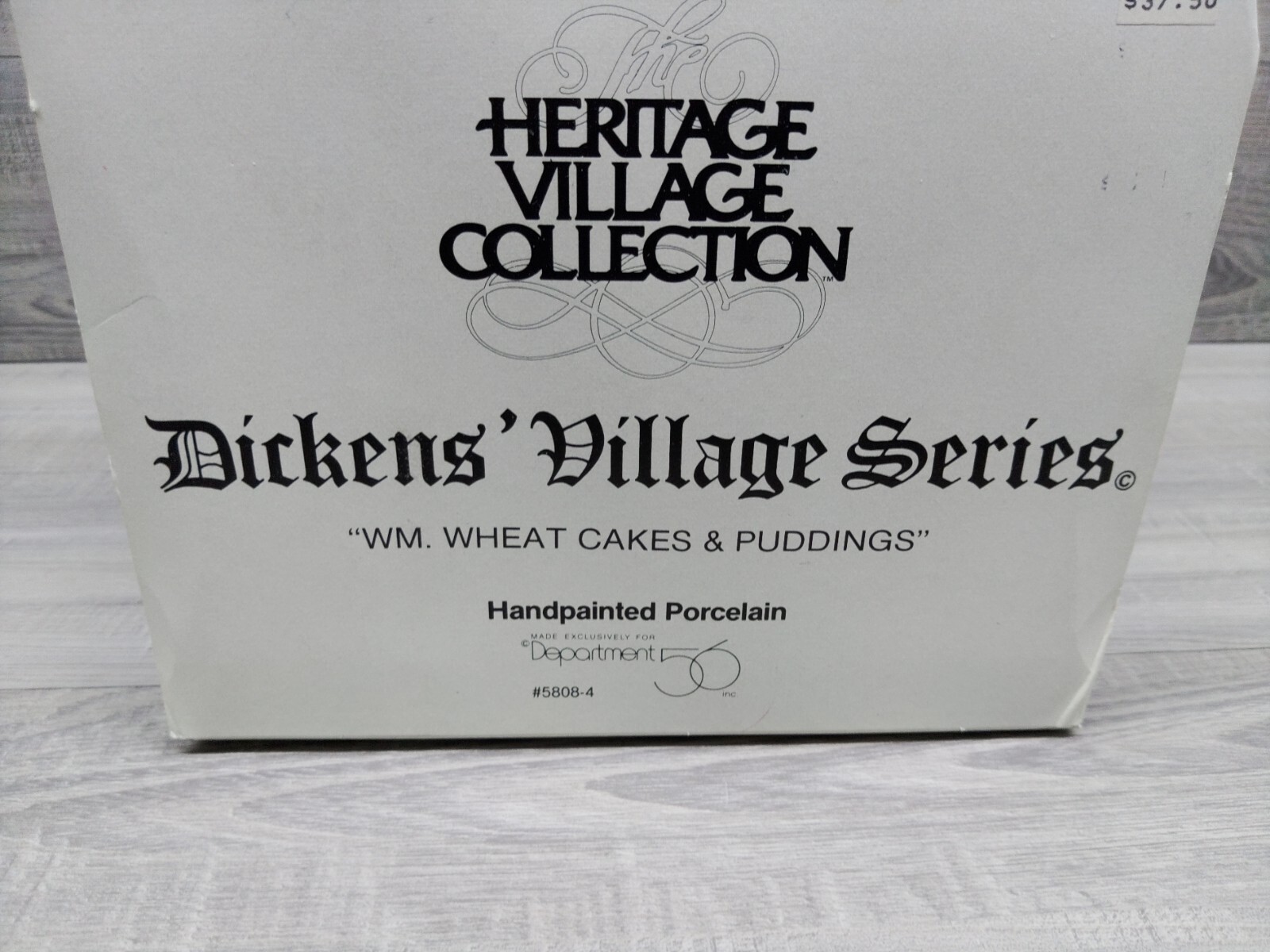Dpartmnt 56 Dickens Village Series 5808-4 W.M. Wheat Cakes & Puddings.