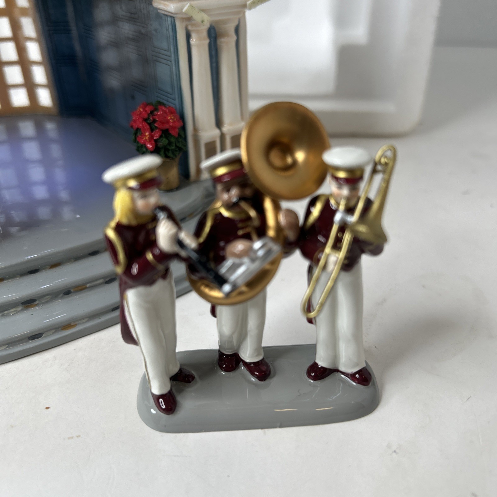 Dept 56, Snow Village, Roosevelt Park Band Shell, Musical, Patriotic, 56.55338