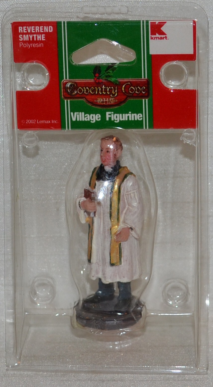 Christmas Village~Coventry Cove~Reverend Smythe~2002~Kmart~Lemax~NEW