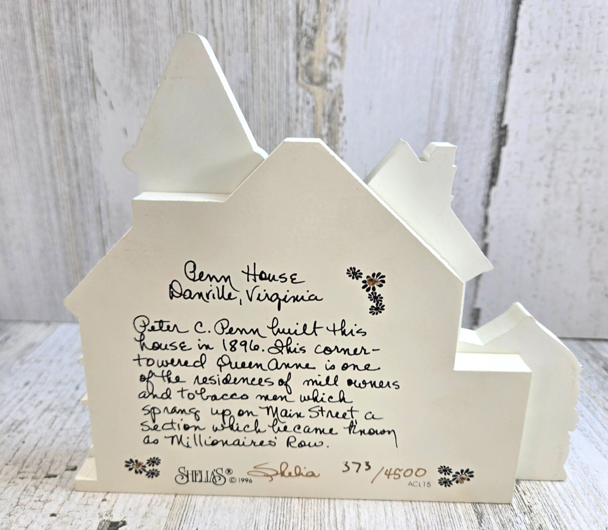 Shelia’s Collectibles Penn House Danville Virginia Limited Edition 373/4500