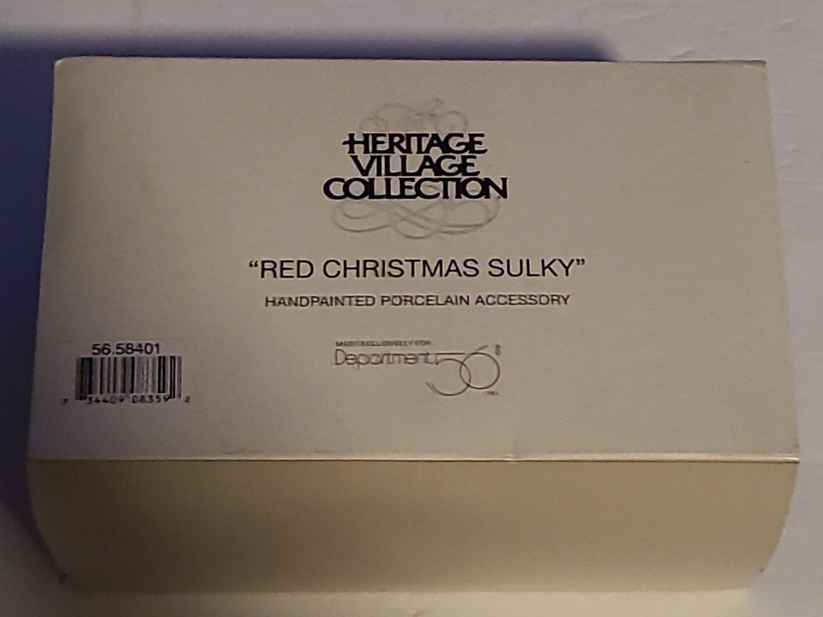 Heritage Village Collection Red Christmas Sulky Department 56 Vintage