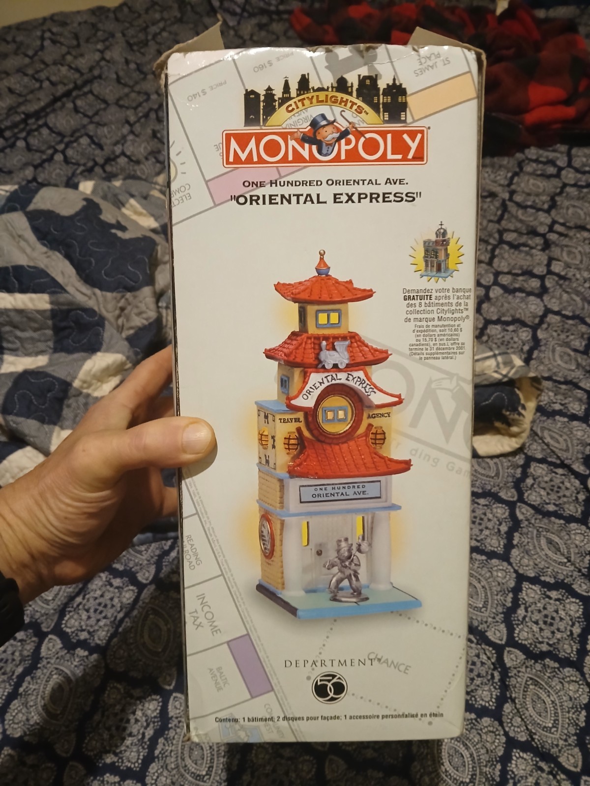 Department 56 Monopoly Oriental Express Building City lights house