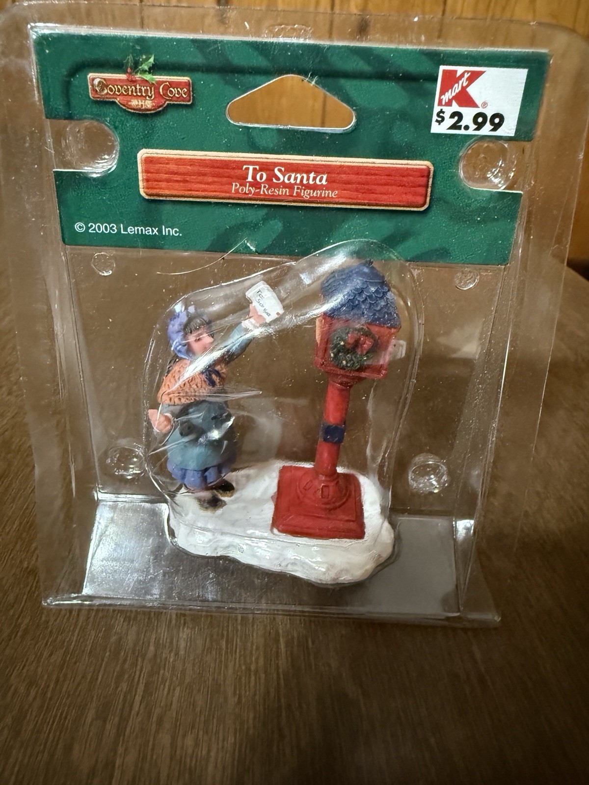 lemax coventry cove to santa Figurine 2003 kmart Letter To Santa New