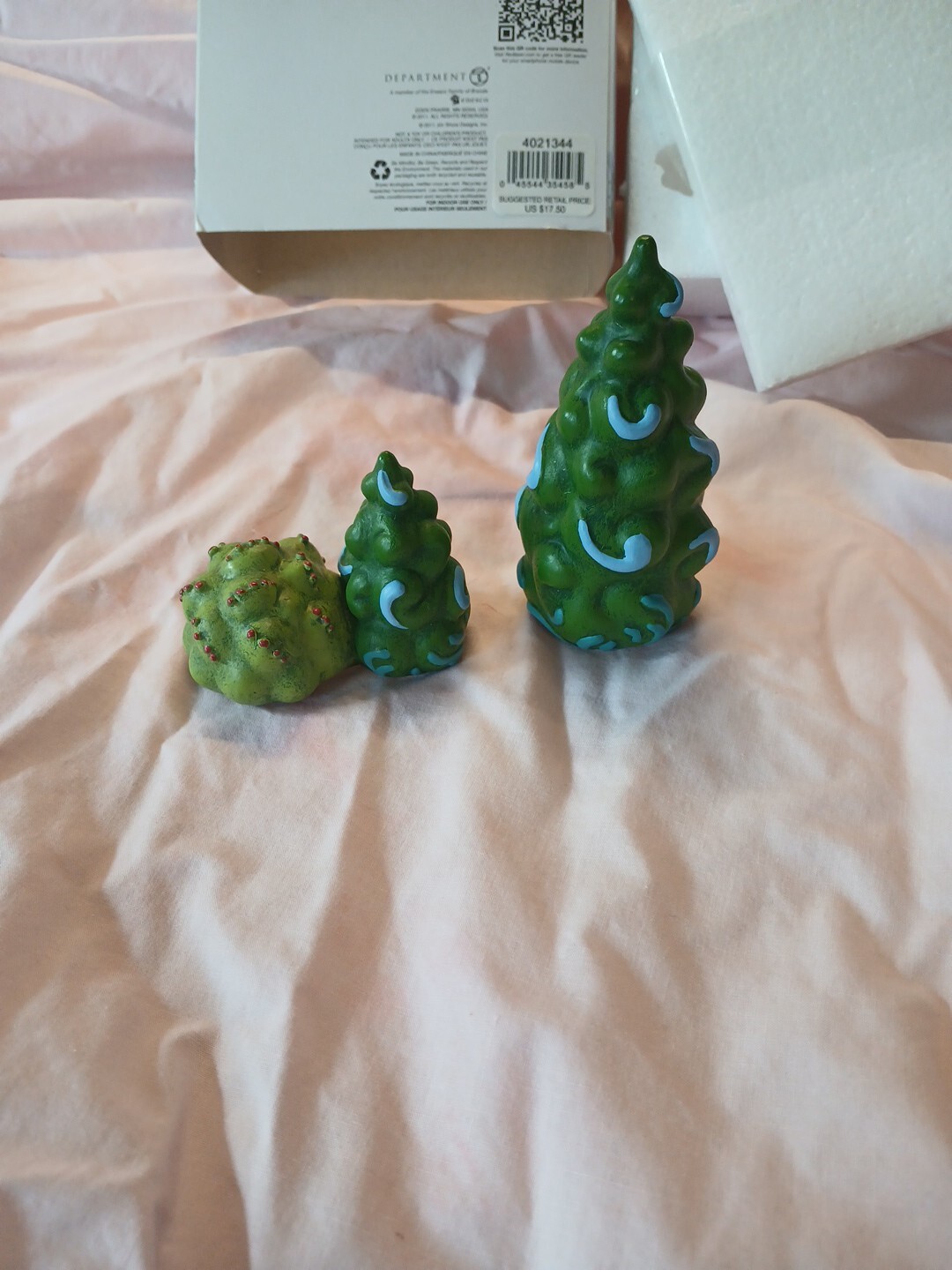 Jim Shore Heartwood Creek Dept 56 Trees (Set Of 2) # 4021344 Retired