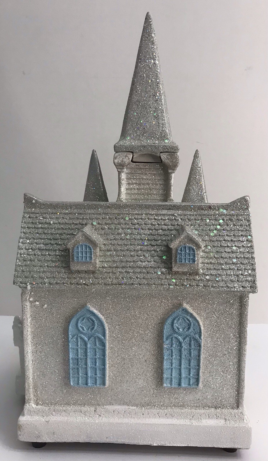 HOLIDAY LIVING Cathedral Church LED Lights Rotating Glittering Tree *Read*