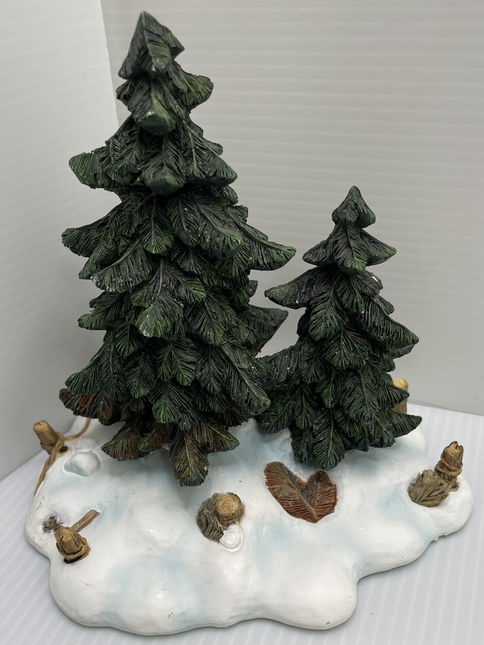 Department 56 Village Accessories – Double Pine Trees #52619 5 Inches Dept 56