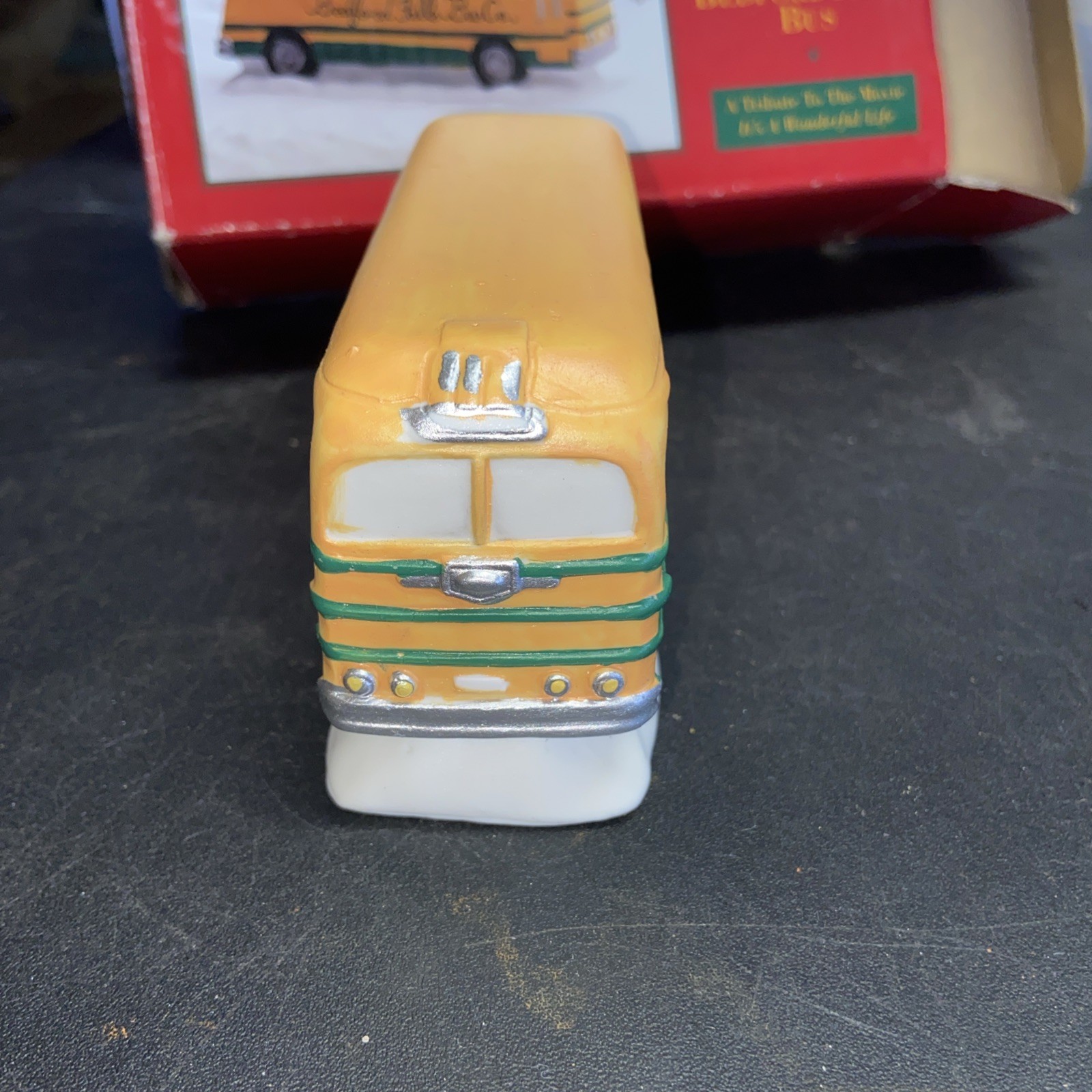 ITS A WONDERFUL HOLIDAY LIFE BEDFORD FALLS School Bus With Box 1996 Vintage