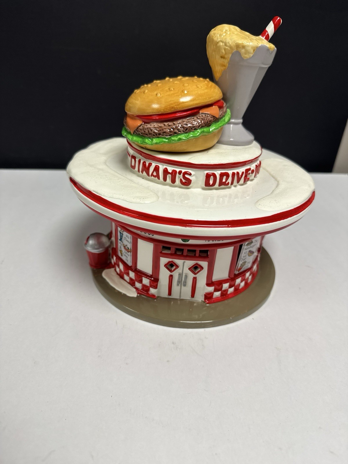 Dept 56: Dinah’s Drive In- Snow Village Series; Christmas Village 1993 With Box