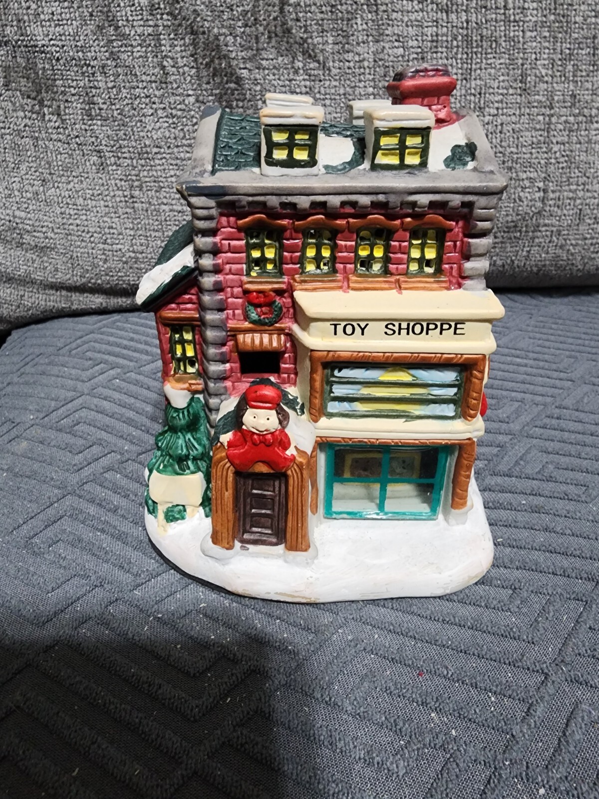 Ceramic, Christmas Village Toy Shoppe 5.5 inches