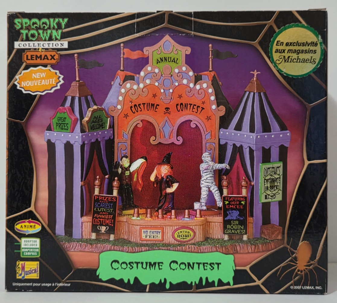Lemax Spooky Town #75573 Costume Contest (2007) Lights and Animation Works