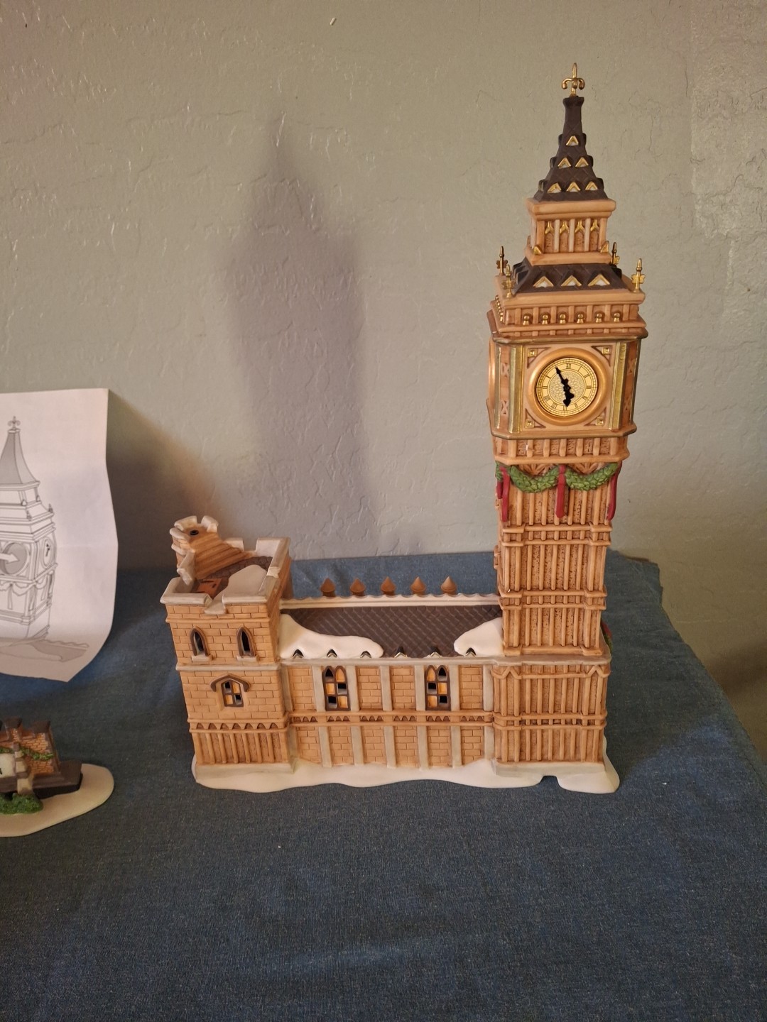 Department 56 Dickens Village Historical Landmark Christmas “Big Ben” Decor…