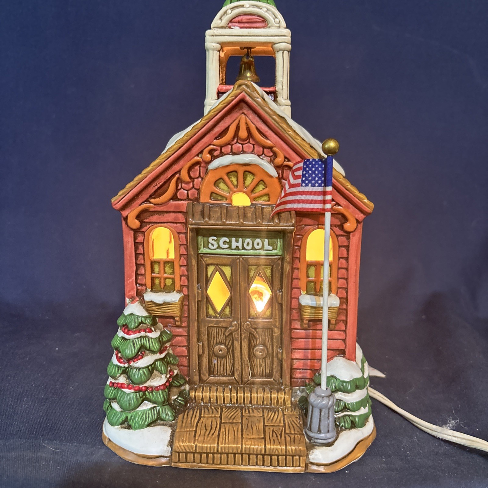Lefton Colonial Village Northpoint Schoolhouse #07960 Original Box 1991