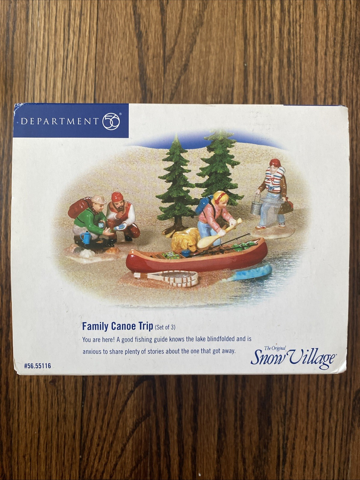 SNOW VILLAGE DEPT 56 FAMILY CANOE TRIP #56.55116 READ