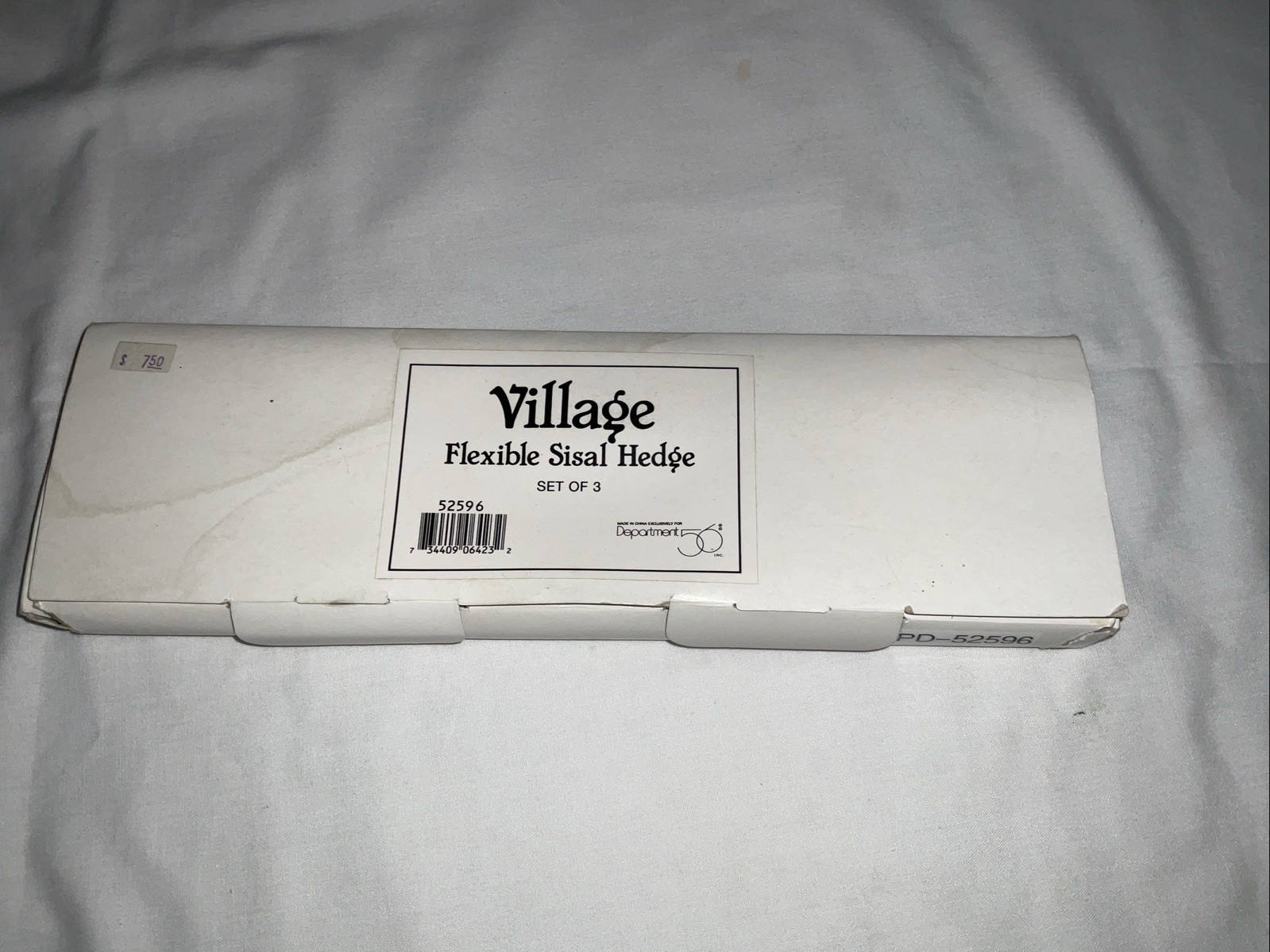 Dept 56 Village Flexible Sisal Hedge Set 3