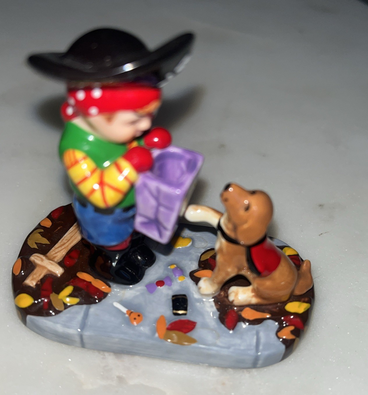 Dept. 56 Snow Village-Halloween Trick or Treat Kids Set of 3 RARE 1- Pumpkin Mom