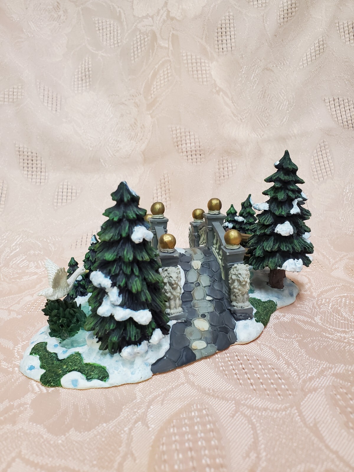 Stone Bridge Lake Park Landscape Traditions Lighted Village 59979 Replacement
