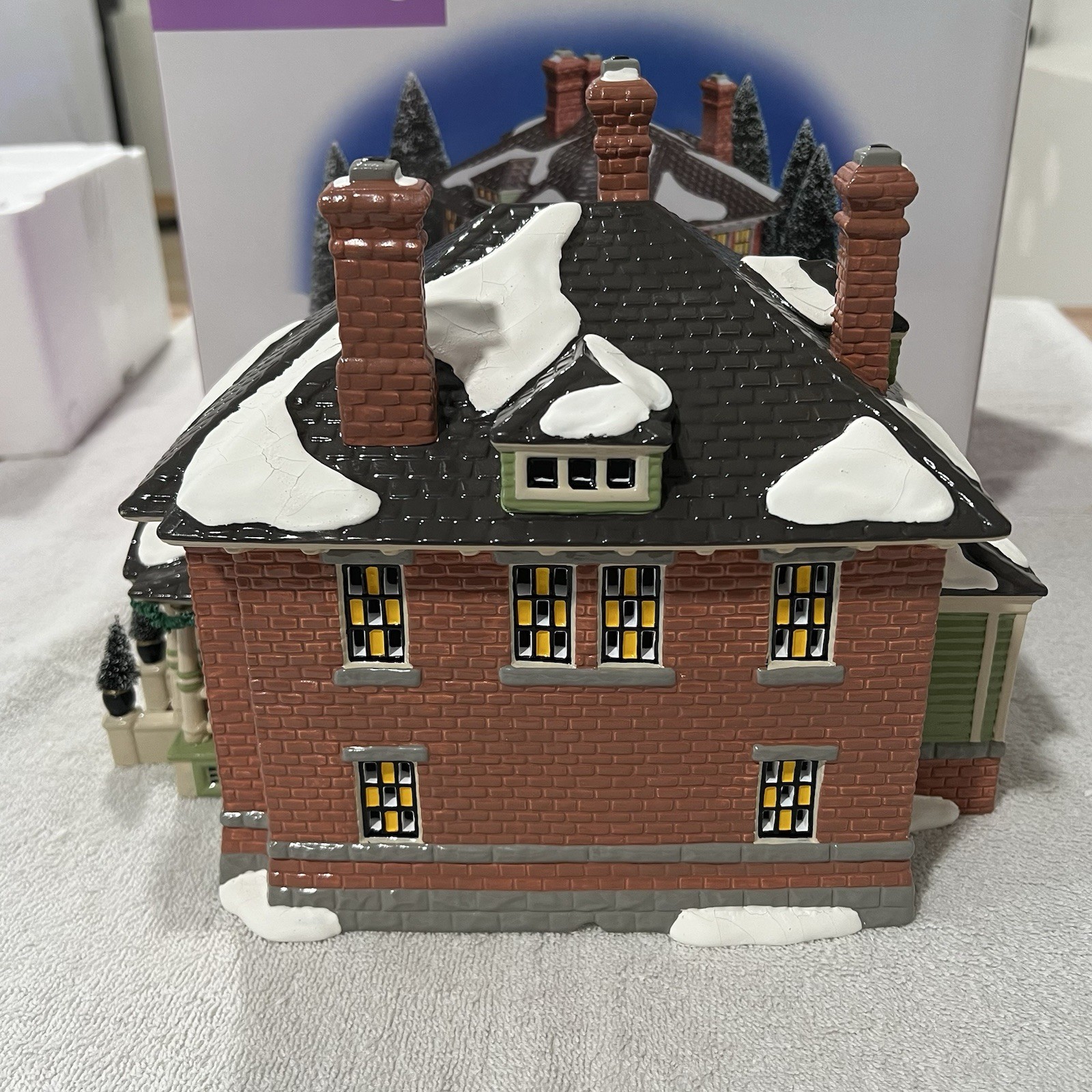 Department 56 Snow Village – Bachman’s Original Homestead 1885 Truck And People