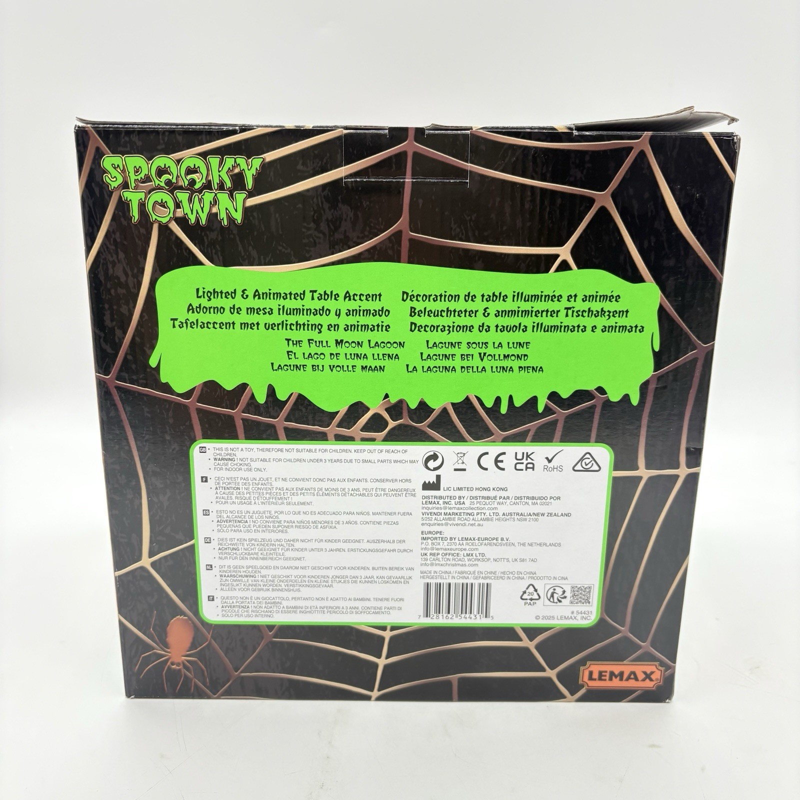Lemax Spooky Town The Full Moon Lagoon Lighted & Animated Halloween Decoration