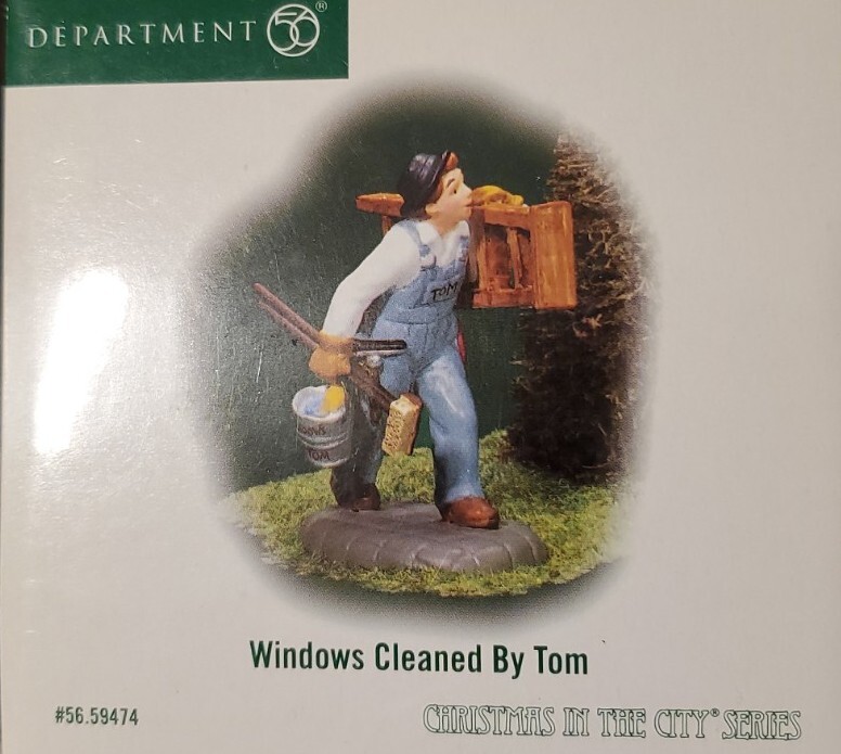 Dept 56 Windows Cleaned By Tom Christmas In The City #56.59474 Department 56