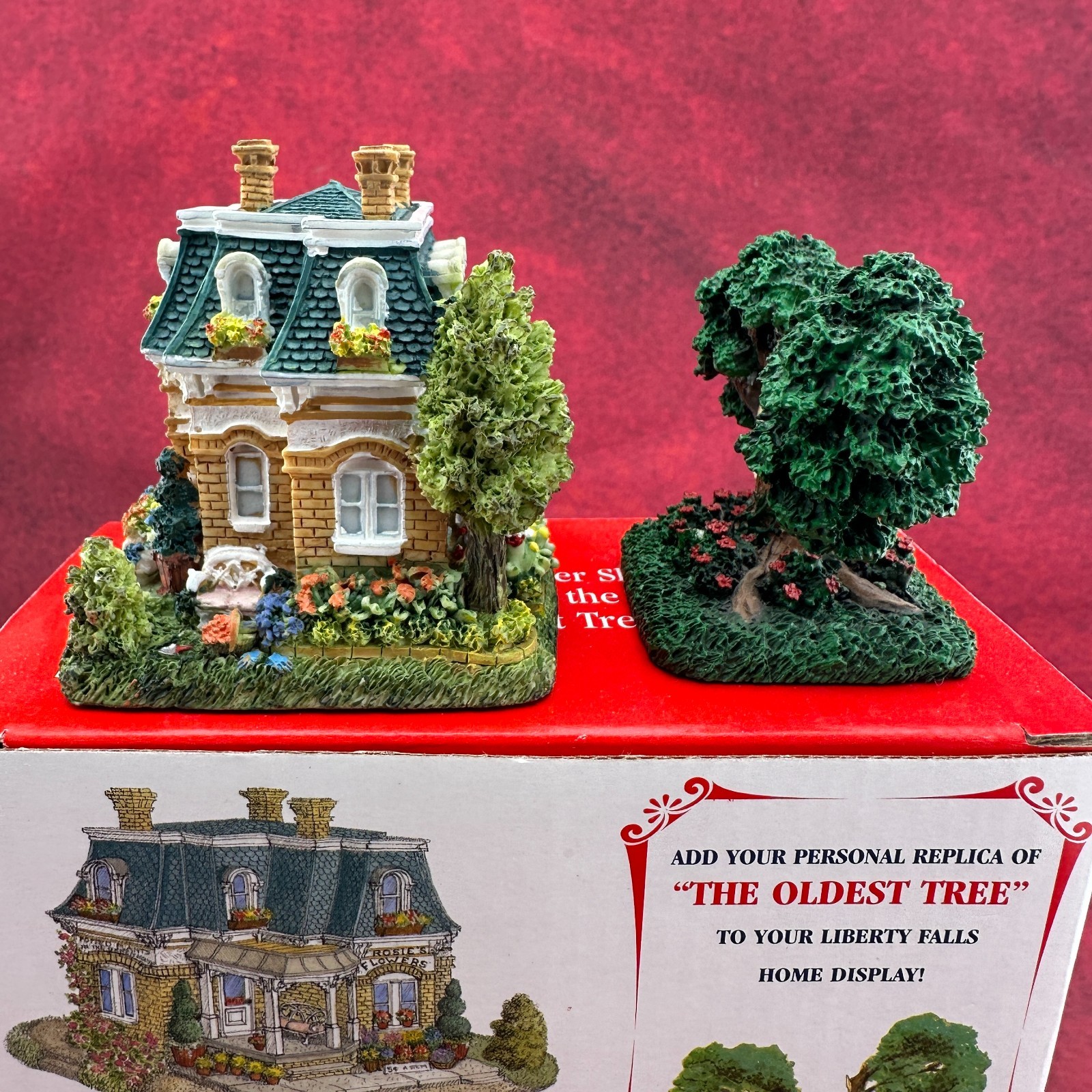 LIBERTY FALLS AMERICANA COLLECTION “ROSIE’S FLOWER SHOP AH 178 , THE OLDEST TREE