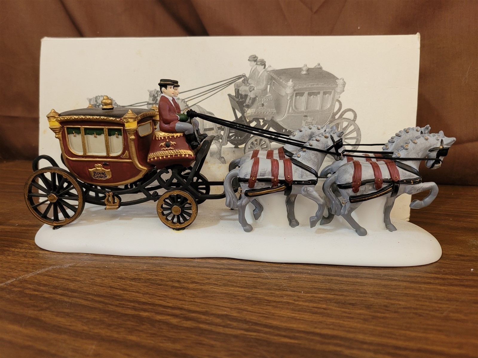 Dept 56 Dickens Village 1989 Accessory ROYAL COACH 55786 Retired 1992