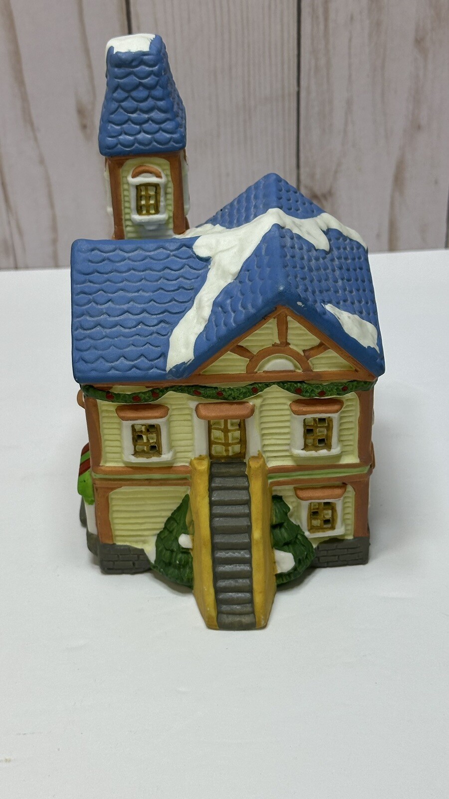 Vintage Christmas Holiday 1995 Santas Best Porcelain Village House Victorian