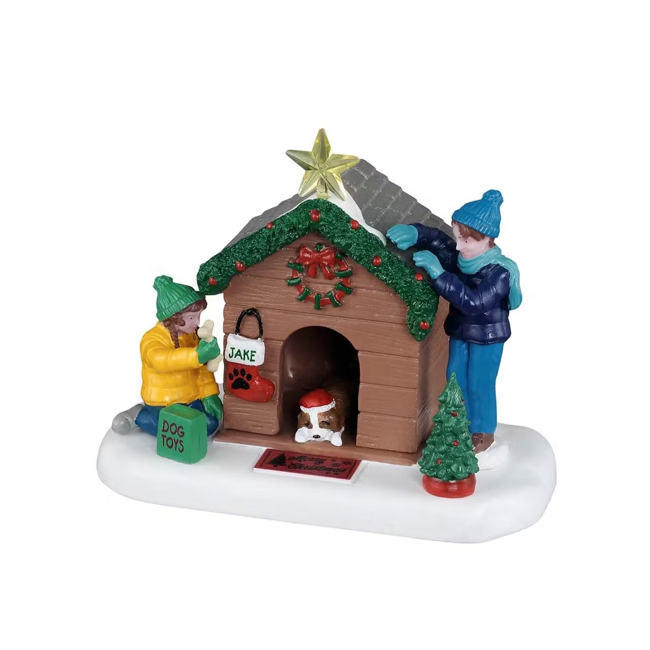 Lemax General Products Accessory Doghouse Christmas Treats and Toys 53741