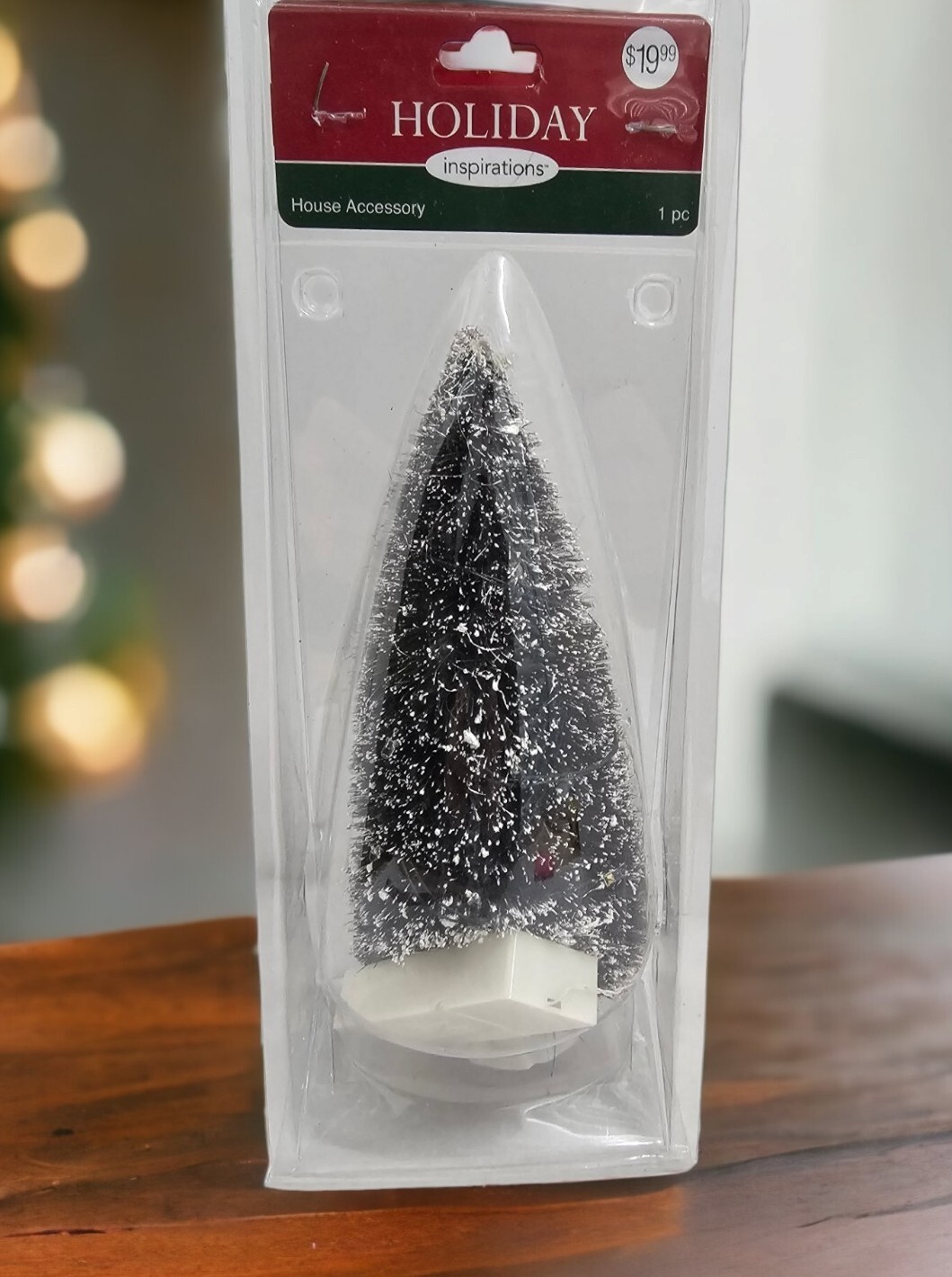 Holiday Inspirations 9″ Light Up Bottle Brush Tree From JoAnns Christmas Decor