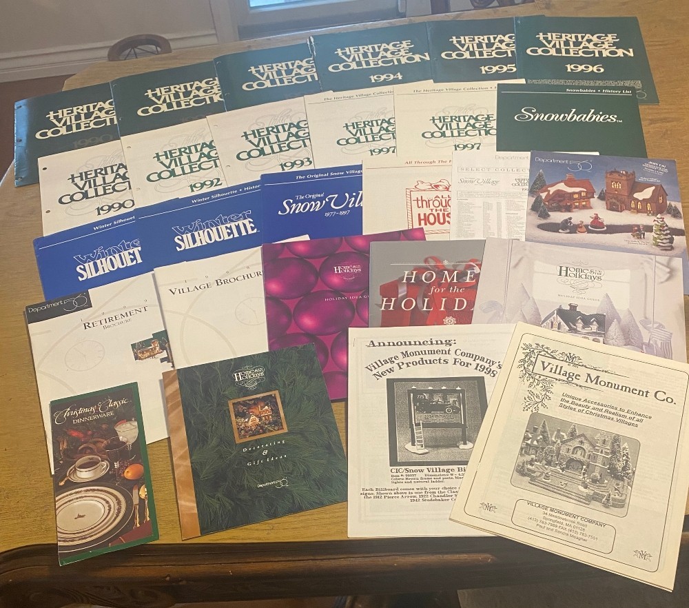 Department 56 Collector Reference Library 1990-1999 Brochures History Lists Home