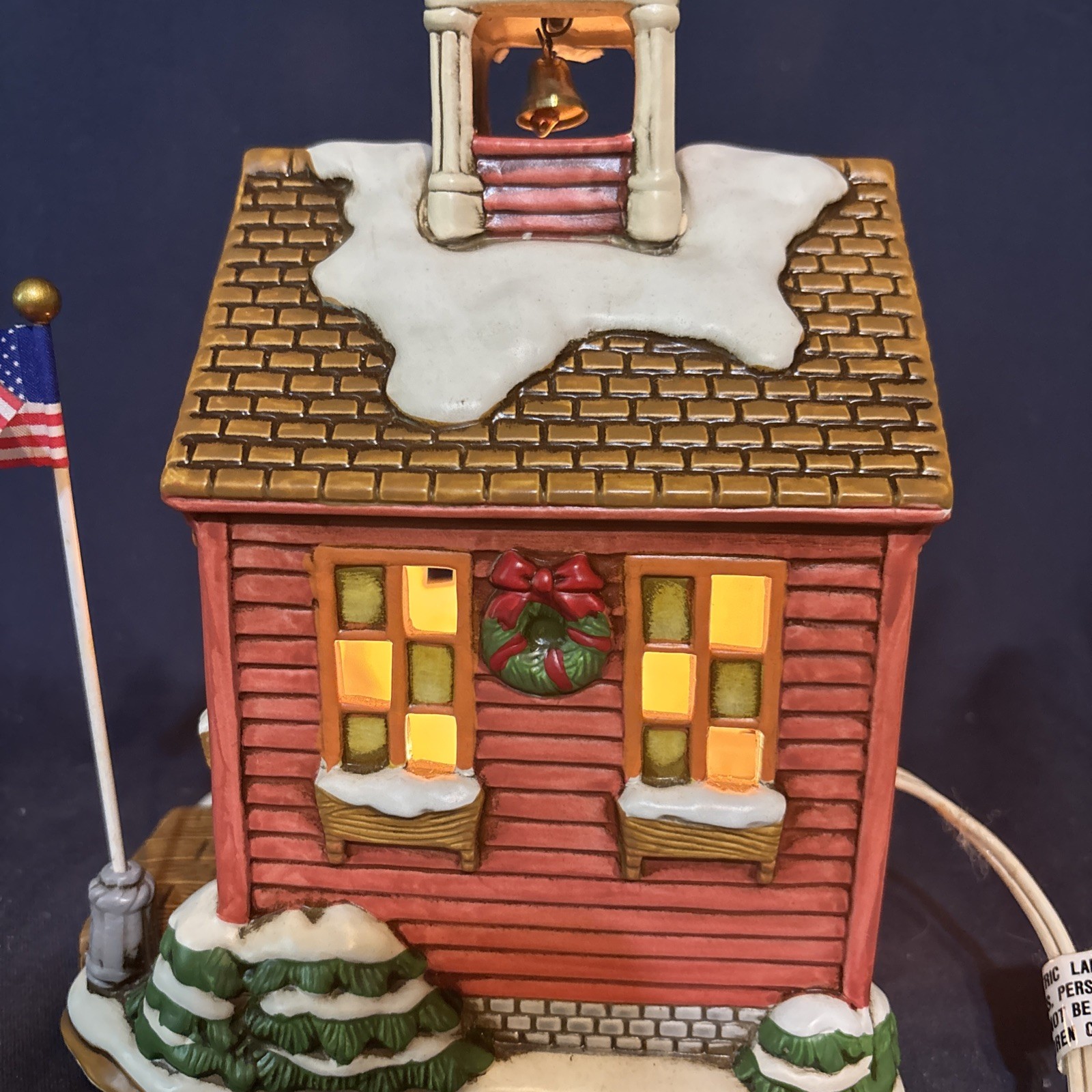 Lefton Colonial Village Northpoint Schoolhouse #07960 Original Box 1991