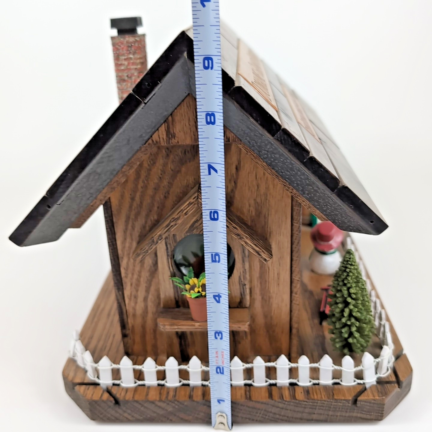 Handmade Old World European Christmas French Wine Crate 12″ Cottage Cabin LIGHTS