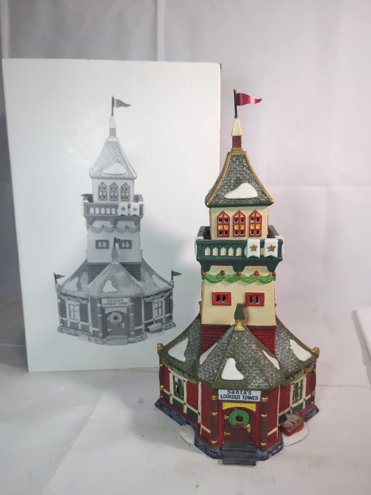 *Read* Dept 56 North Pole Series Santa’s Lookout Tower Heritage Retired D10