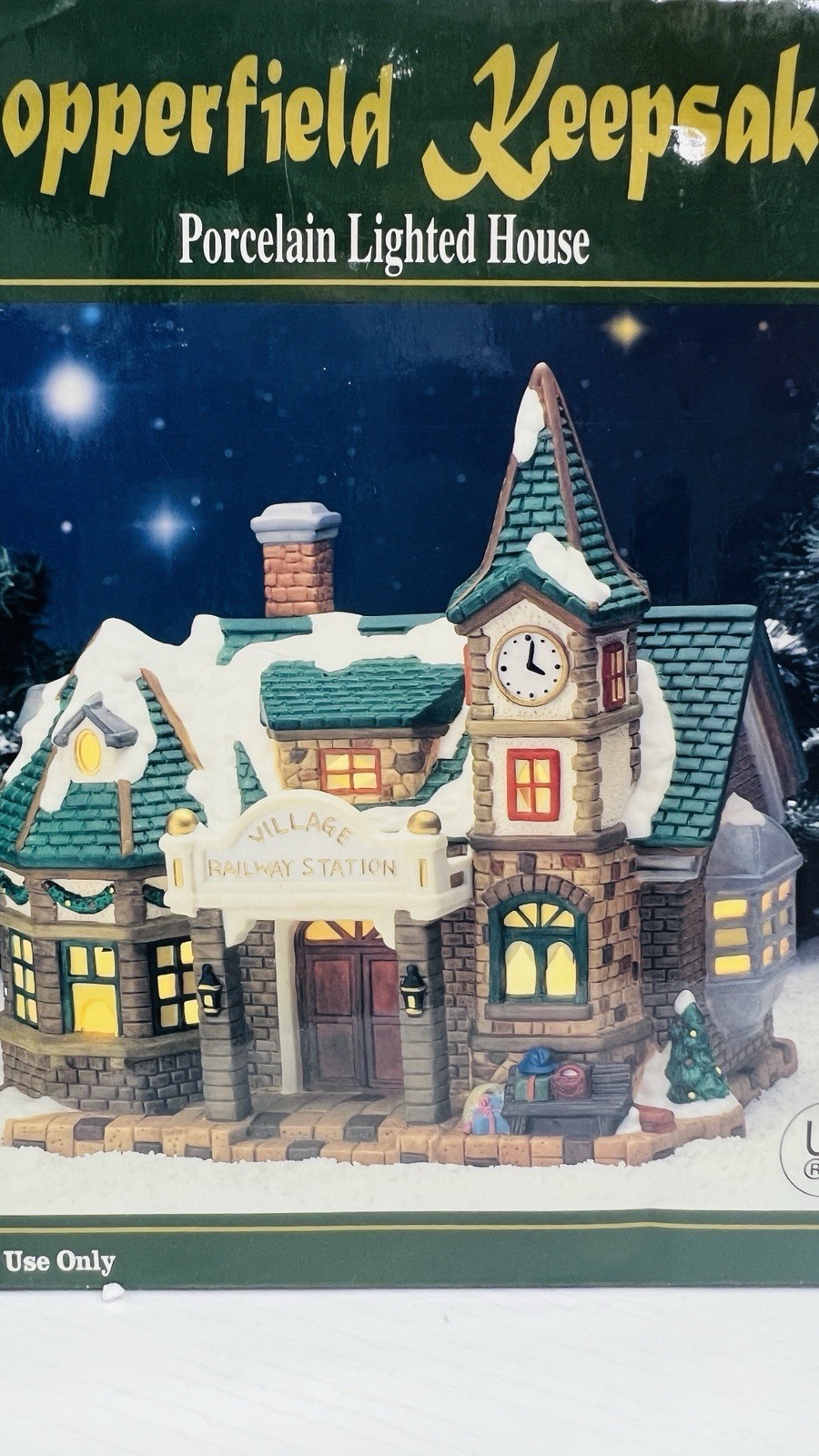 Copperfield Keepsake “ Village Railway Station ” Lighted House Excellent !