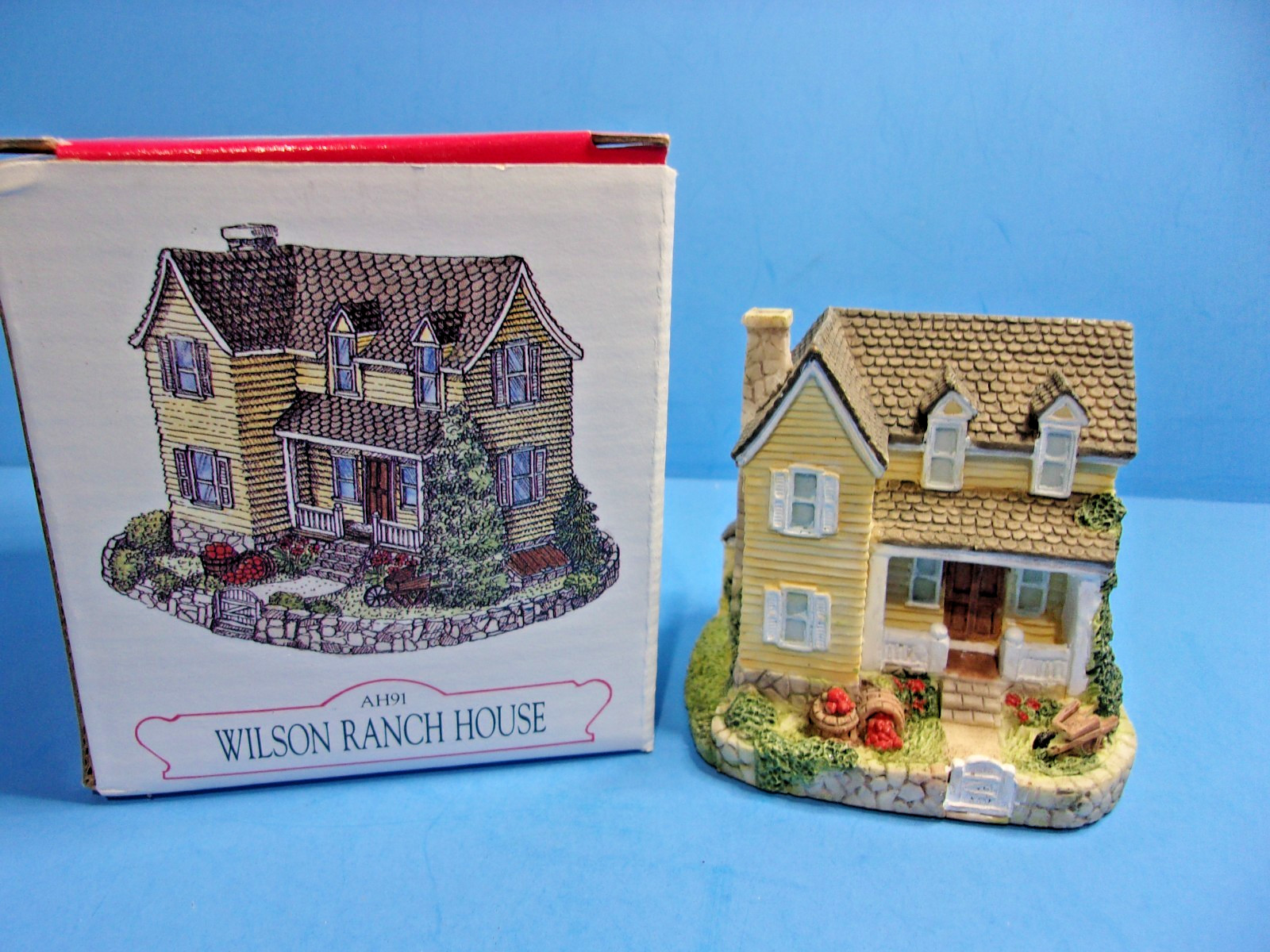 Vintage Liberty Falls WILSON RANCH HOUSE Village Building Americana Western IOB