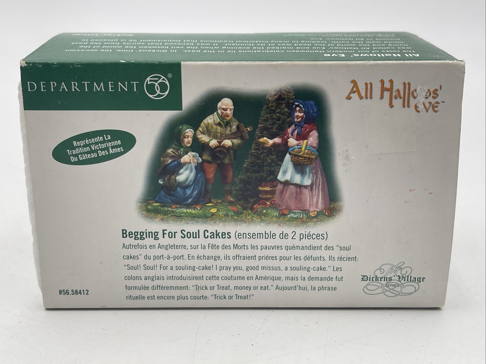 Dept 56 Halloween Begging For Soul Cakes Dickens 2004 All Hallows Eve 56.58412