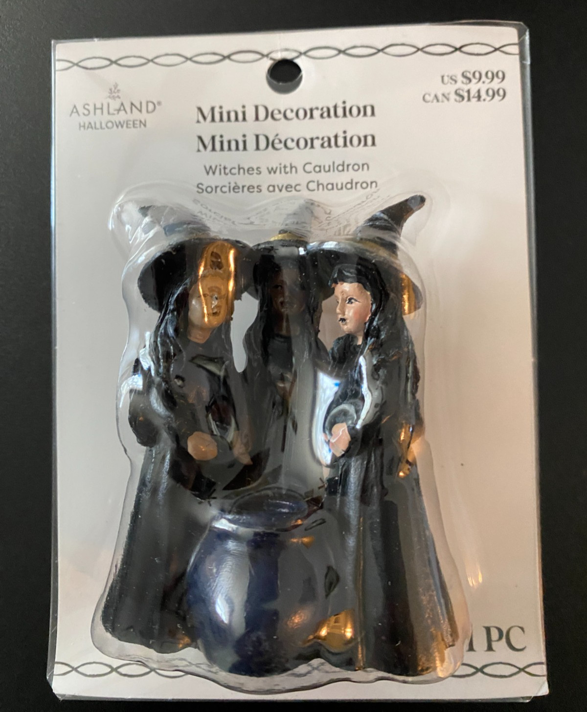 ASHLAND HALLOWEEN MINIATURES WITCHES WITH CAULDRON ~ NEW IN PKG 2025