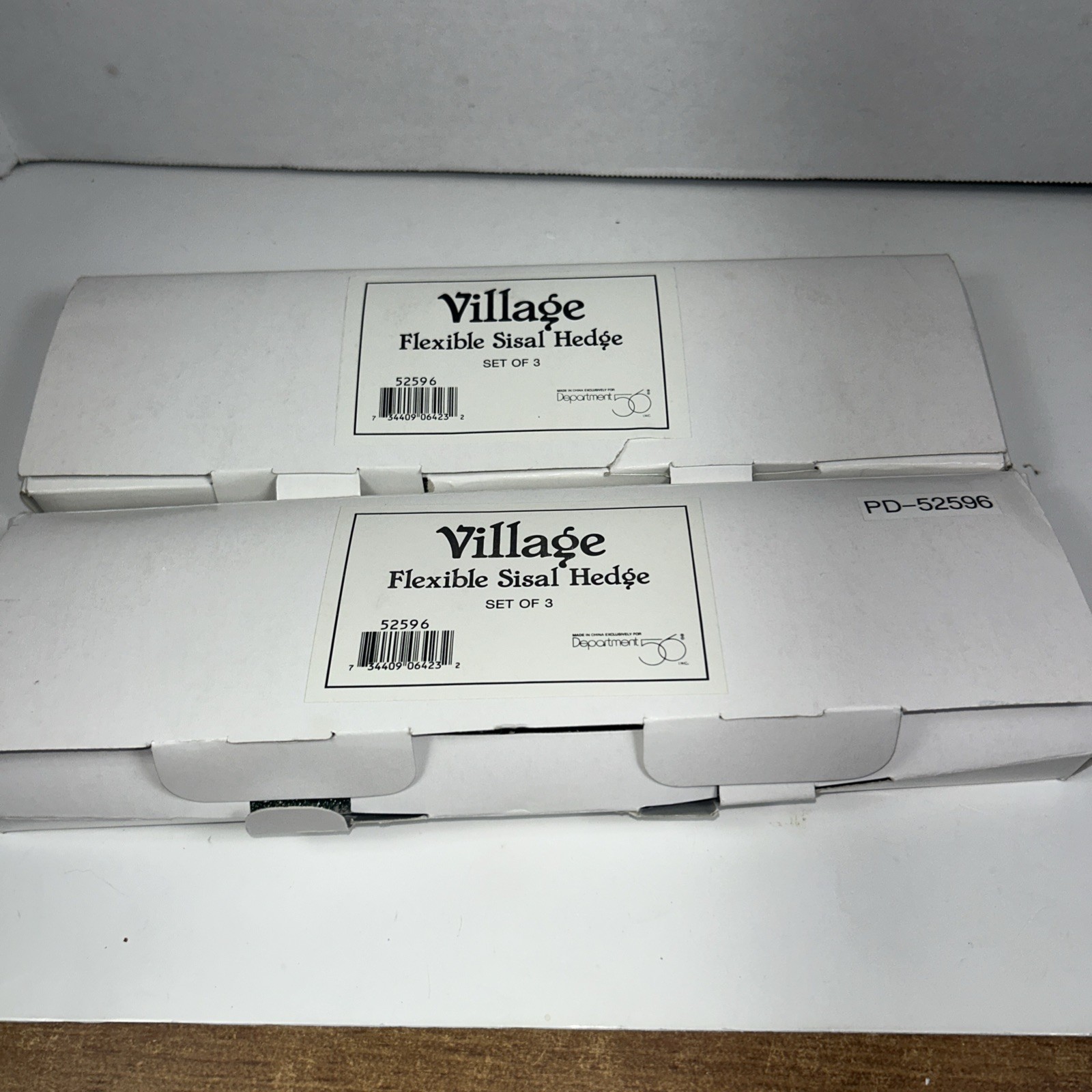 Dept 56 “Village Flexible Sisal Hedge” #52596 Set Of 5