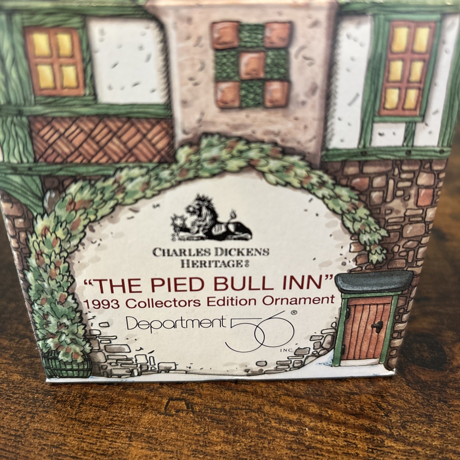 Dept. 56 Charles Dickens Heritage The Pied Bull Inn 1993 Christmas Ornament