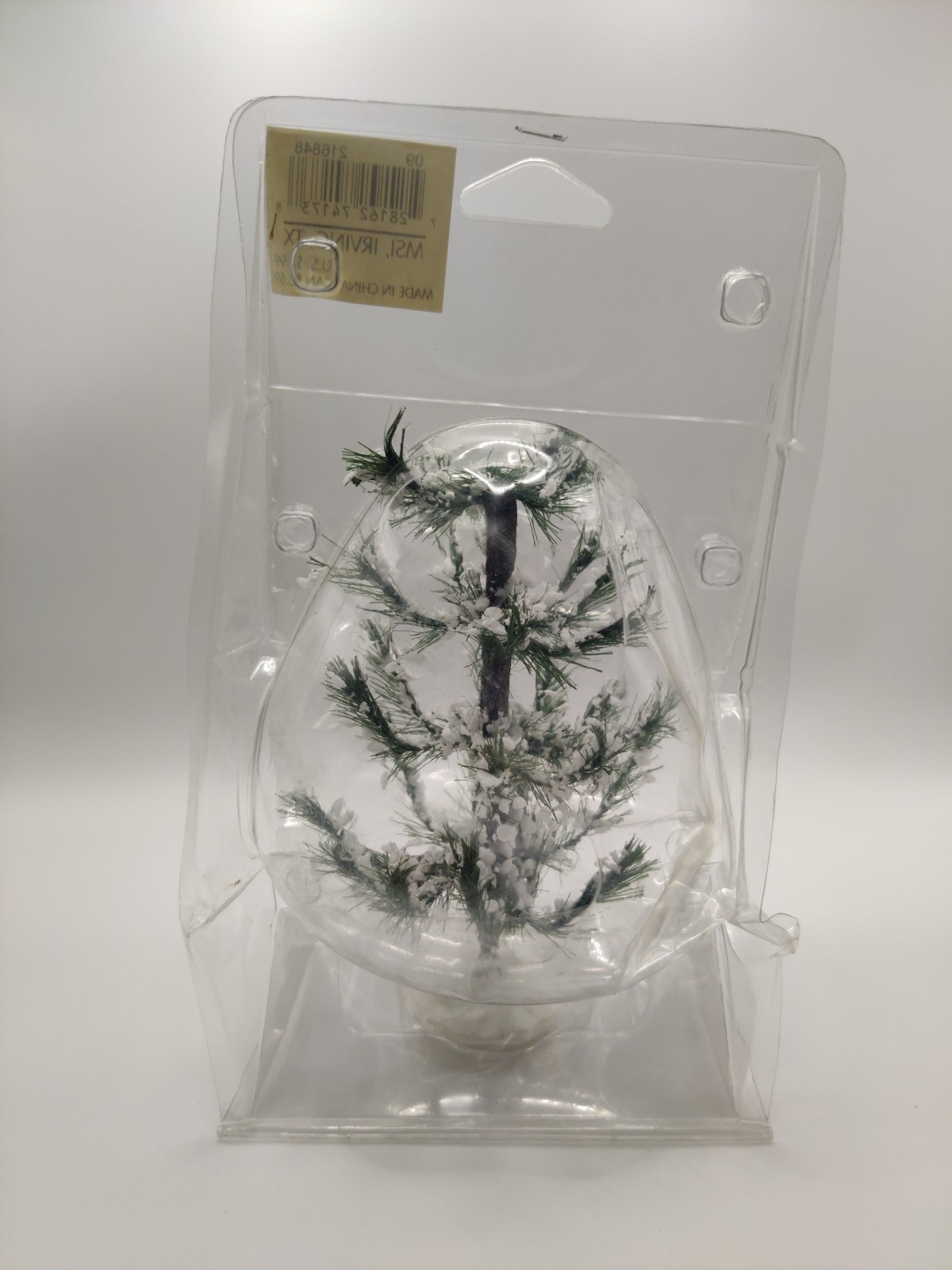 Snowy White Pine Christmas Tree Village Accessory Lemax 6″ 74173