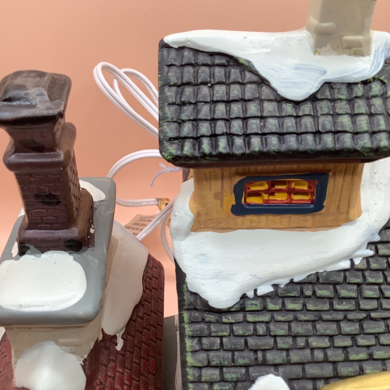 Holiday Time Blacksmith Shop Light Up Village Collectible Decor Piece