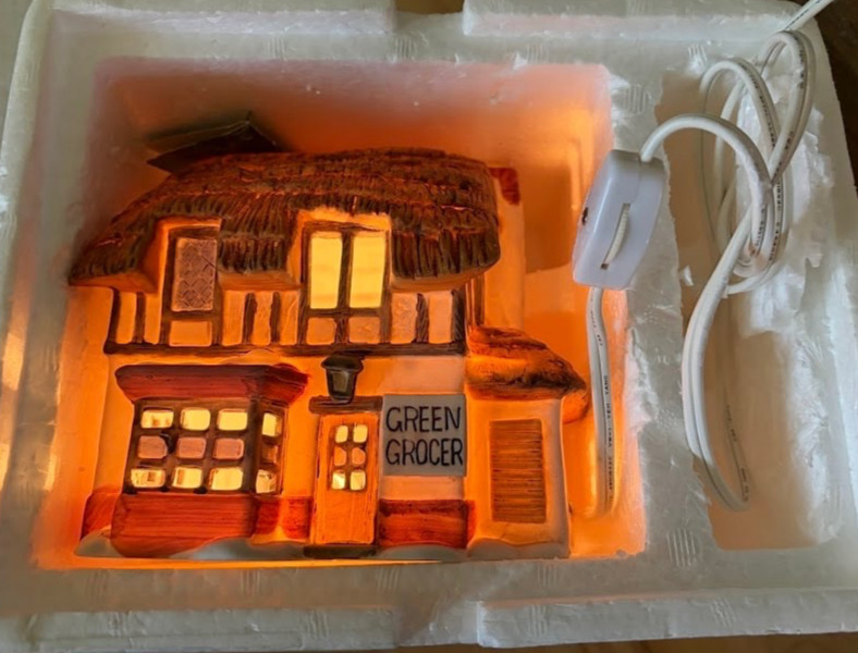 NIB Shops of the Dickens Village Hand Painted Porcelain Houses By Department 56