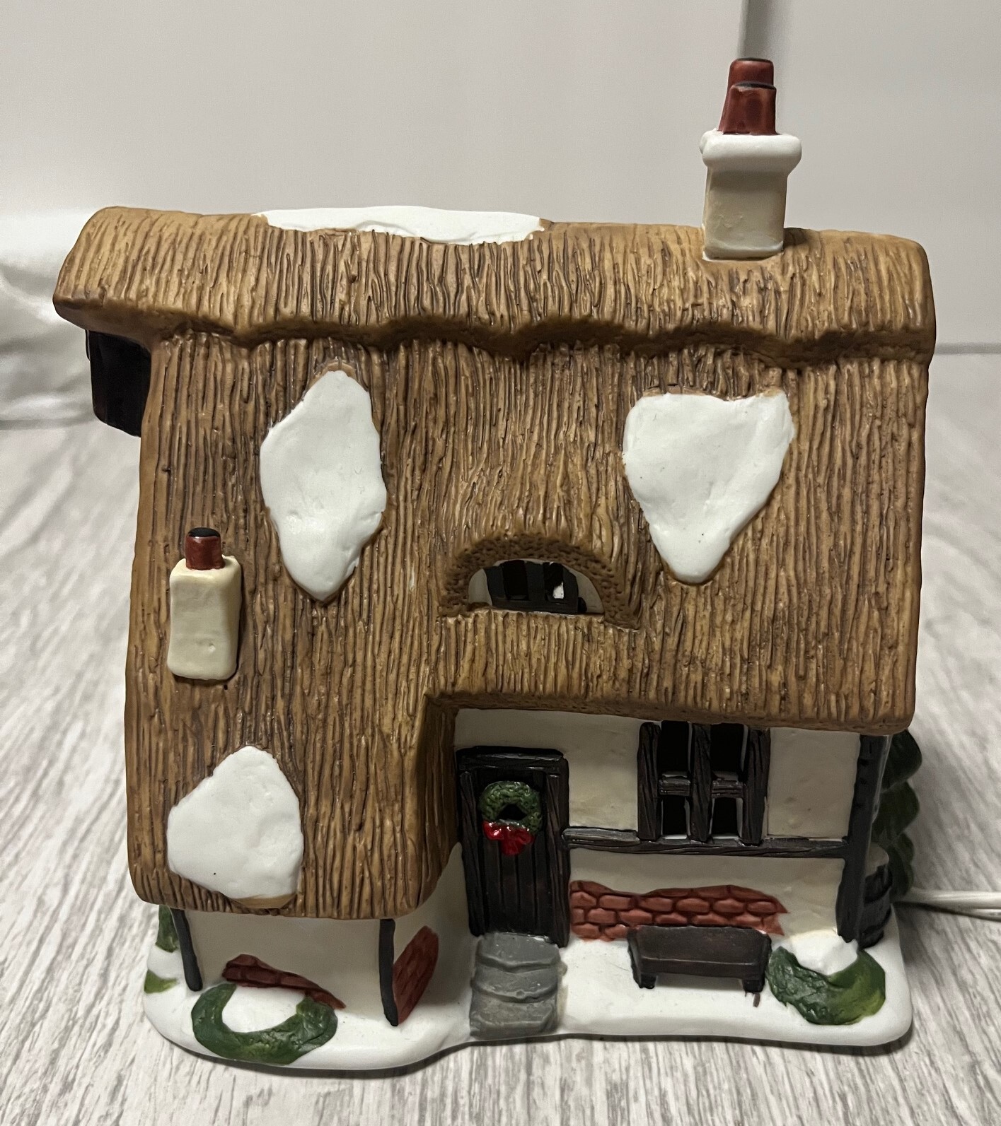 Rare VTG Pacific Rim Import Lighted Kilby Cottage Christmas Village House 1991