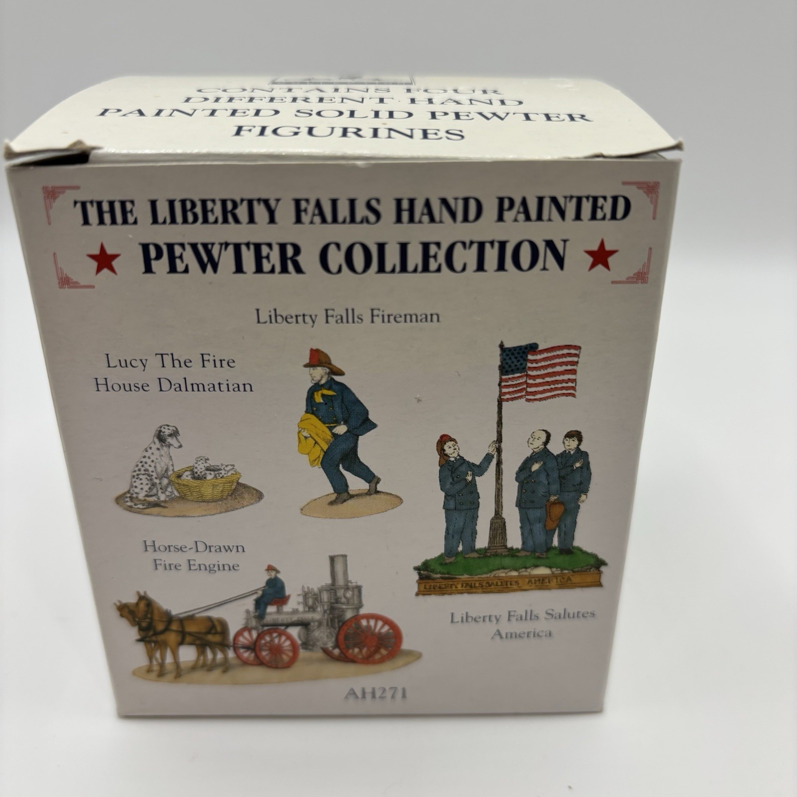 Vintage Liberty Falls Hand Painted Pewter Figurines AH 271 Lot Of 4